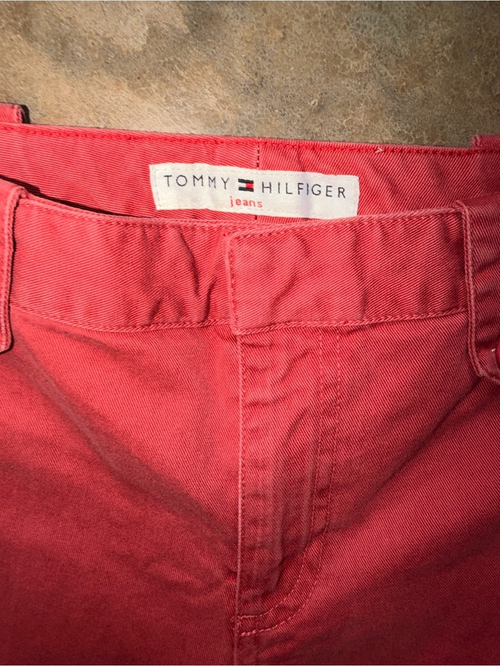 Tommy Hilfiger Women’s Vintage 90’s Y2K Red Chino Straight Ankle Pants - Size 4 - Picture 6 of 9